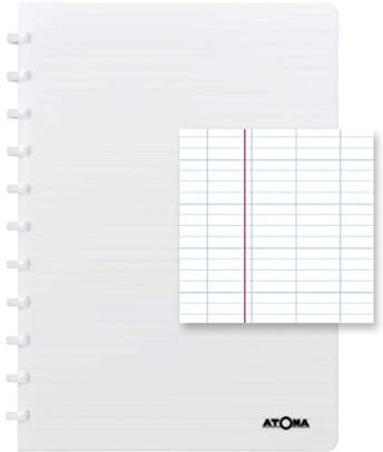 ATOMA Notizbuchsystem - Robust - A4 - weiß transparent - Seyes