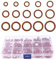 HUAZIZ 350 Pièces 15 Tailles Joint Torique Rouge Kit d'assortiment, Joints Toriques Métriques en Caoutchouc Nitrile, pour Robinet, Véhicule Climatisation, Electroménagers, Roulement, Pompe