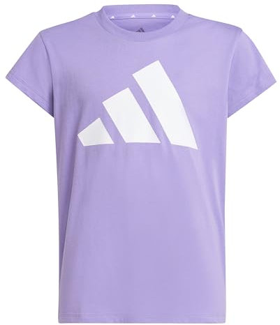 adidas ESSENTIALS T-SHIRT, T-shirt Bambina, violet fusion/white,