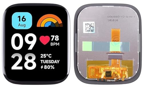 Parte de reemplazo de Reloj para Xiaomi Redmi Watch 3 Pantalla LCD Activa y digitalizador Conjunto Completo Accesorios