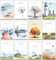the lazy panda card company Set mit 24 Beileidskarten aus Recyclingpapier - 12 verschiedene Designs Trauerkarten mit Umschlag