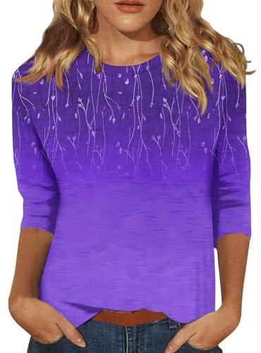 Kleidung Damen Sommer,Bluse Flieder Damen Neon Sweatshirt Oversized Hemdbluse Bluse Transparente Ärmel Kapuzenpullover Musik Damen Leinen Shirt(Lila,S)