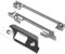 Rebate Set for 13mm Flat Latch Set - Nickel Plated - Flush Lock Latch Adapter