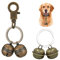 Campanello extra forte per cani e gatti,2 Set Campanellino Extra Rumorosi per Cani Gatti Campanelli per Animali Campane con chiusura a moschettone girevole per Pet Campane per Collare Campana Pendente