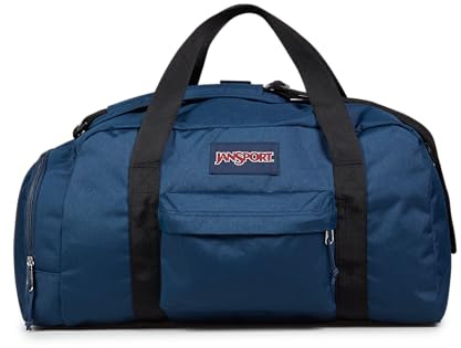 JanSport Weekender Duffel – Reise- oder Sporttasche, strapazierfähiger Weekender mit Fronttasche und seitlichen Haltegriffen, Marineblau, Einheitsgröße, Mittelgroße Reisetasche