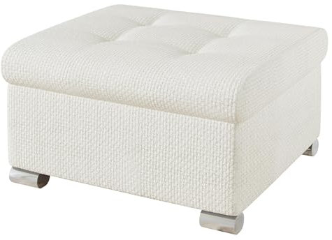 Mirjan24 Polsterhocker Niko klein Sitzbank Sitzhocker Fußbank Pouf Hocker Farbauswahl (Flow 06)