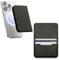 elago Magnetic Vegan Leather Wallet Card Holder 3-Cards Compatible with MagSafe for iPhone 16/15/14/13/12 Series - Secure Phone Wallet, Scratch and Damage Protection (Black)