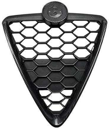 YYEFNMAZ Compatibile for Alfa -Romeo -GIULIETTA 2010-2014 2015-2020 Auto Paraurti Anteriore Griglia Scudo Maglia A Nido D'ape Grill 156112051 156112054(15-20 Carbon Look)
