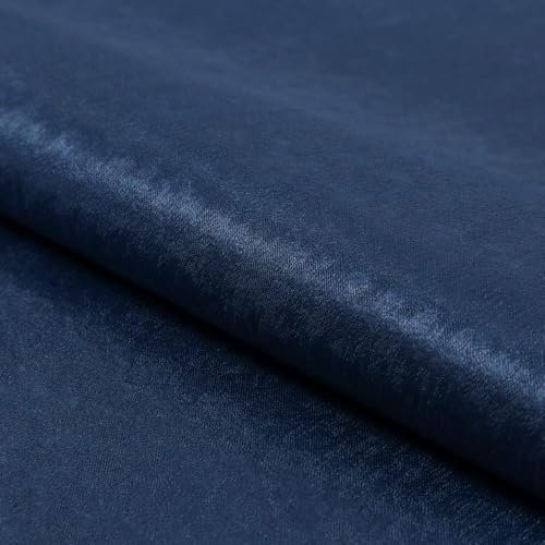 Fabreco – Polsterstoff Meterware PLATINUM (100 x 148 cm) – Eleganter Möbelstoff mit Glanz – Bezugsstoff Möbelstoff – Stoffe zum Nähen – Robuster Stoff für Sofa, Stuhl & Dekoration (Blau)