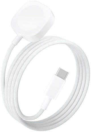 Vancle Apple Watch Ladekabel USB C 1M, Apple Watch Magnetisches Schnellladegerät, Schnelles Nylon Ladekabel Ladegerät für Apple Watch Series 10/9/8/7/6/SE/5/4/3/SE/Ultra