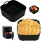 2 Stück Heißluftfritteuse Zubehör, Airfryer Zubehör für Philips Essential HD9252 HD9200 HD9255 4.1L Airfryer Silikonform Wiederverwendbar Air Fryer Silikon Einsatz - 16 * 16.5 * 8cm