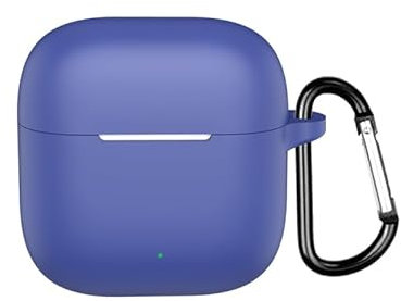 Custodia protettiva per cuffie OPPO Enco Air 4i 2025 BT, custodia in silicone per auricolari wireless OPPO Enco Air 4i, custodia antiurto con moschettone (blu scuro)