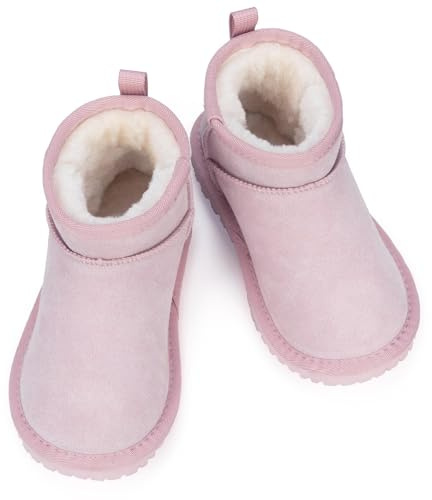 Mishansha Stivali da Neve Bambino Bambina Antiscivolo Caldi Gr.24-36 | Antiscivolo, Leggeri, Flessibile, Resistente all'abrasione, Outdoor, Fodera Calda, Scuola