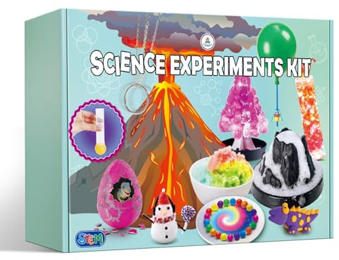 UNGLINGA Science Kits with 50 Experiments for Kids Chemistry Set