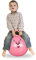 bluefinity 10022554 _ 52 Relaxdays hüpfball enfants, lapin, avec poignée, pour intérieur et extérieur, avec motif animaux, doux, ø 45 cm, rose, 45 x 45 x 55 cm