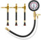 BETOOLL Fuel Pressure Test Kit 0-100PSI with 9.49,7.89,6.30 Fuel Line Fittings