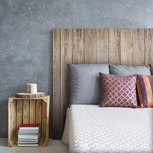 MEGADECOR Kopfteil Bett PVC Dekorative Wirtschaft Holz Vertikale Tische Verschiedene Maßnahmen (200 cm x 60 cm)