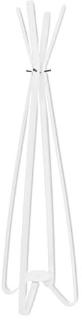 Gorillz Modi Eight Garderobenständer stehend weiß (167 x 45 x 45 cm) I eleganter Kleiderständer aus robustem Stahl mit 4 Garderobenhaken I Platzsparende Garderobe in schlichtem Design