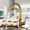 Huin Girevole 360 ​​ottone antico lavabo lavabo miscelatore lavabo girevole cucina rubinetti rubinetti, miscelatori e rubinetti