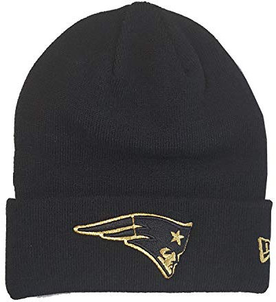 New Era New England Patriots Beanie NFL Essential Metallic Logo Black - One-Size