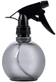 Ponik's Botella pulverizadora para peluquería, 300 ml, color negro