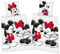 Herding Klaus GmbH Disney Mickey + Minnie Partner Bettwäsche Doppelpack 80x80cm 135x200cm, 100% Baumwolle mit Reißverschluss