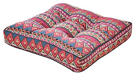 Waigg Kii Sitzkissen-Pads, gepolstert, 10 cm, quadratisch, 40/45/50 cm, Sitzpolster für drinnen und draußen, Garten, Zuhause (A,40 x 40 x 10 cm)