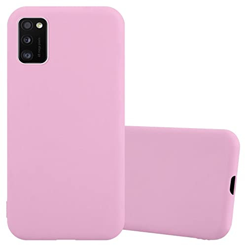 Cadorabo Hülle kompatibel mit Samsung Galaxy A41 Schutzhülle TPU Silikon Case Candy Design Slim Kratzfest Weiche Gummi mit Rundumschutz Case Hülle für Galaxy A41 in Rosa