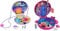 Polly Pocket GNH11 Muschel-Tasche & FRY38 - World Flamingo Schwimmring Schatulle Puppen Spielset, zum Sammeln, Mädchen Spielzeug ab 4 Jahren [Exklusiv bei Amazon]