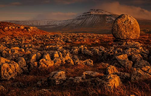 LHJOYSP hardest jigsaw puzzles for adults 1000 pieces,natural beauty,valley,northern england,yorkshire dales,75x50cm