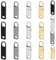 Urmspst Cerniera Tira Sostituzione (Aggiornato 2022), 16 Pezzi Cerniere Rimovibili Linguette per Bagagli Abbigliamento Giacche Zaini Borsa (2 Dimensioni, 4 Colori Nero, Argento, Oro, Nero Brillante)