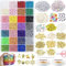 28 Colores 4mm Abalorios para Hacer Pulseras, 4701pcs Bolitas para Hacer Pulseras, Cuentas para Pulseras, Cuentas de Colores con 501pcs Abalorios Letras Sonrientes Colgantes de Encantos Accesorios