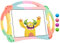 TOPESCT Kids Case for iPad Mini 5/4/3/2/1,Shockproof Handle Stand Silicone Cover for iPad Mini 5/4/3/2/1 (Rainbow)