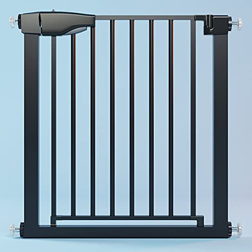 Schwarzes Treppenschutzgitter,Treppenbarrierendruck,Auto Close Pet Safety Gate Türen,Ausziehbares Schutzgitter,Zwei-Wege-offen,Hardware-Montage,für Treppen,Türen (167-174cm/65.7-68.5in)