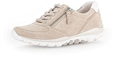 Gabor Damen Low-Top Sneaker, Frauen Halbschuhe,Wechselfußbett,straßenschuhe,Strassenschuhe,Sportschuhe,Freizeitschuhe,oasi/Weiss,38 EU / 5 UK