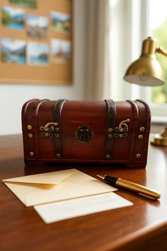 SESCO Schatzkiste Piratentruhe Geschenkskiste Größe 22x9x9cm