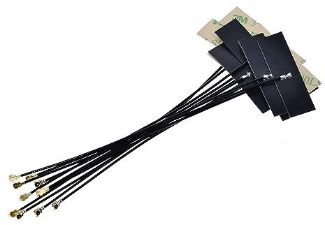 ZIPCOM Placa de Desarrollo 10 Uds 2,4 GHz WI-FI Antena Interna FPC 5dBi IPX IPEX Conector Omni Antena IEEE 802,11 b/g/n WLAN