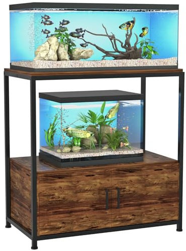 VANVERB Aquarium-Ständer, robuster Aquarium-Ständer mit Schrank, Zubehör