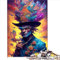 Game Gift Puzzle für Erwachsene, 1000 Teile, Mann mit Hut, Pop-Art für Erwachsene und Kinder ab 12 Jahren, für Erwachsene und Familien, 1000 Teile (26 x 38 cm)