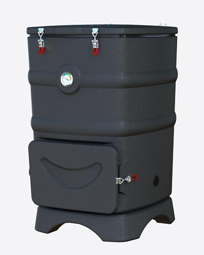 SQUEEZE master Thermal Composter Large Compost Container 110L Insulation Material Accelerated Composting Large Opening Base Liquid Collection, 23411-DE