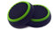 1 par de empuñaduras de goma para Nintendo Switch (2 piezas) (negro con anillo verde)