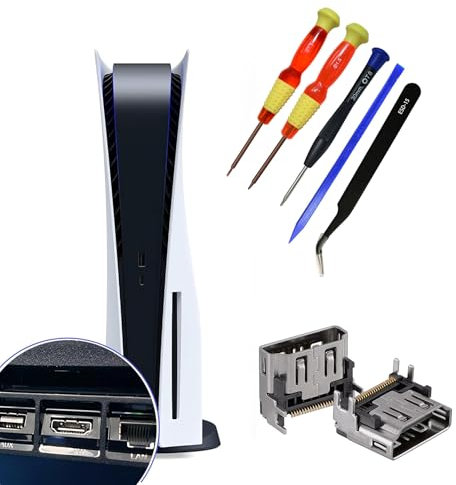 Eaglewireless 2PACK HDMI Port Socket Connector for Sony Playstation 5 PS5 Socket Jack Interface Connector Replacement for PS5 Console with Tools