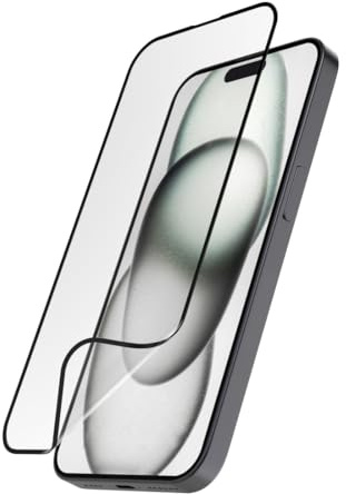 Hama Handy-Schutzglas Super Hybrid für Apple iPhone 15, Montagehilfe