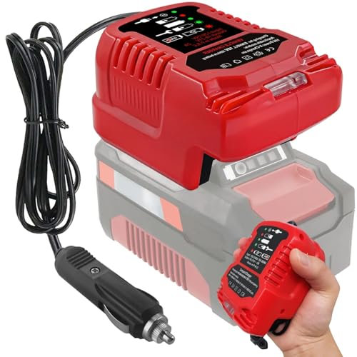 Mini Auto ladegerät für Einhell Ersatz Ladegerät,Schnell-Ladegerät für Einhell 18V PXC Akku,tragbarer Mini-Schnell Ladeadapter,1/3 Größe für PXC Ladegerätfür,12V Zigarettenanzünder Stecker