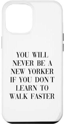 Carcasa para iPhone 14 Pro Max Nueva York camina más rápido New Yorker Big Apple Live en la ciudad de Nueva York