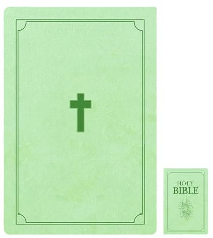 Kissen Die Heilige Bibel - Bibelkissen | Aufklappbares Buchkissen | Glaube-Bibel-Kuschelkissen, Buch-Plüsch-Bibelkissen, Glaubensvers-Kissen