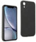 REY Coque pour IPHONE XR 6,1, TPU Noir en Silicone, Ultra Fine 0.33mm