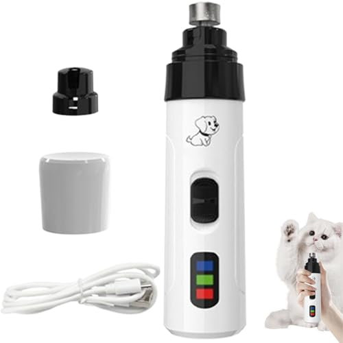 Coupe-ongles électrique pour chien, rechargeable par USB, lime à ongles électrique silencieuse pour animaux de compagnie, lime à griffes de chien pour petits chiens, lime à ongles électrique pour
