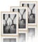 VUVUZULA Bilderrahmen 50x70cm Eiche 3er Set Fotorahmen Holzrahmen Rahmen Natur mit Passepartout Posterrahmen