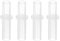M METERXITY 4-Pack Pivote Superior De Puerta Plegable De Plástico D, Kit De Reparación De Herrajes Para Puertas Plegables De Armario Corredizo